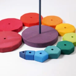 Grimm's | Giant Geometrical Stacking Tower -Simple Play Stories Grimms Giant Geometrical Stacking Tower 3