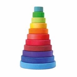 Grimm's | Conical Stacking Tower | Large Rainbow