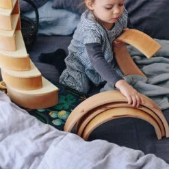 Grimm's | Semi Circles Natural -Simple Play Stories Grimms Large Natural Rainbow Milk Tooth 2 ced58a23 bddf 4d00 ad32 d511a0c35db8