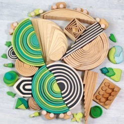 Grimm's | Large Rainbow Forest Green -Simple Play Stories Grimms Large Rainbow Meadow Green 6 ff97ebf3 d8d7 466e ac29 a26e759deac4