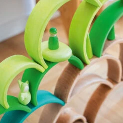 Grimm's | Large Rainbow Meadow Green -Simple Play Stories Grimms Large Rainbow Meadow Green 8