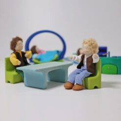 Grimm's | Mobile Home Blue Green -Simple Play Stories Grimms Mobile Home Blue Green