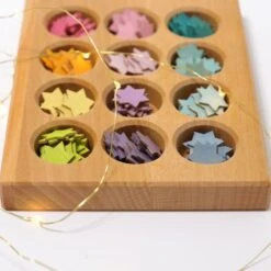 Grimm's | Sorting Board Pastel -Simple Play Stories Grimms Pastel Sorting Board with Stars