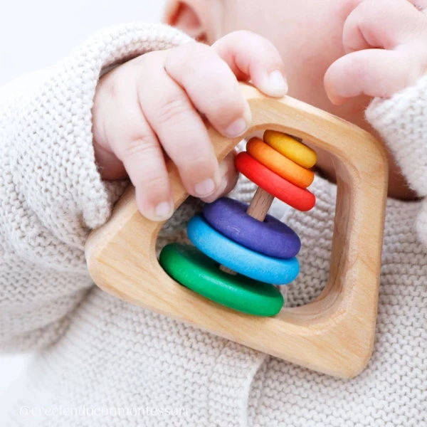 Grimm's | Pyramid Rattle 2 Grimm's | Pyramid Rattle - Image 2