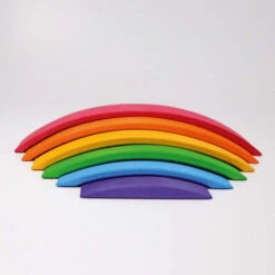 Grimm's | Rainbow Bridge -Simple Play Stories Grimms Rainbow Bridge Wooden Toy 2