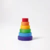 Grimm's | Conical Stacking Tower | Small Rainbow