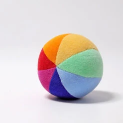 Grimm's | Soft Rainbow Ball With Rattle