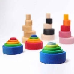 Grimm's | Stacking Bowls Natural 16 Grimm's | Stacking Bowls Natural -Simple Play Stories Grimms Stacking Bowls Lollipop 7 c3798591 b644 4ea5 8899 4dbe6b8a3895