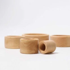Grimm's | Stacking Bowls Natural 17 Grimm's | Stacking Bowls Natural -Simple Play Stories Grimms Stacking Bowls Natural 3