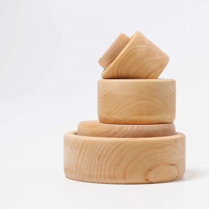 Grimm's | Stacking Bowls Natural 3 Grimm's | Stacking Bowls Natural - Image 3