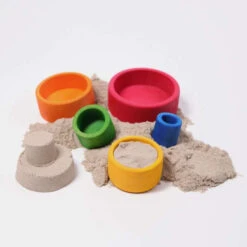 Grimm's | Stacking Bowls Outside Red -Simple Play Stories Grimms Stacking Bowls Outside Red 7
