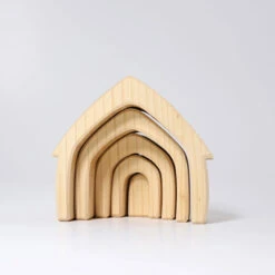 Grimm's | Stacking House | Natural 7 Grimm's | Stacking House | Natural -Simple Play Stories Grimms Stacking House Natural 3