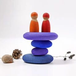Grimm's | Pebbles Dream 11 Grimm's | Pebbles Dream -Simple Play Stories Grimms Stacking Pebbles Dream Dark Blue Purple 4