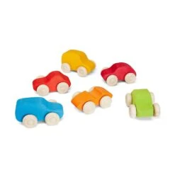 Grimm's | Coloured Wooden Cars | 6 Pieces