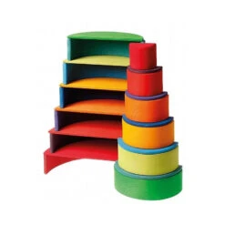 Grimm's | Semi Circles Rainbow -Simple Play Stories Grimms Semi Circle Rainbow coloured 4