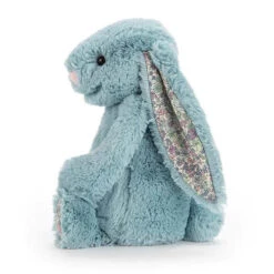 Jellycat | Blossom Bashful Bunny Medium Aqua 4 Jellycat | Blossom Bashful Bunny Medium Aqua -Simple Play Stories Jellycat Blossom Bashful Bunny Aqua 2