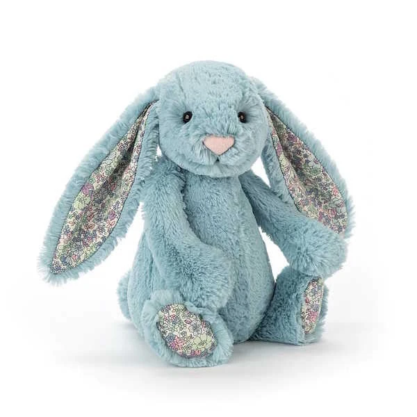 Jellycat | Blossom Bashful Bunny Medium Aqua 1 Jellycat | Blossom Bashful Bunny Medium Aqua