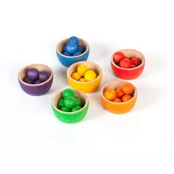 Grapat | Bowls And Marbles | 43 Pieces -Simple Play Stories Joguines Grapat Bowls Marbles Tong 7