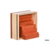 KAPLA | Wooden Building Planks | 40 Squares | Orange