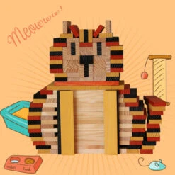 KAPLA | Wooden Building Planks | 40 Squares | Orange -Simple Play Stories KAPLA wooden building planks cat f5386d15 60bf 410e 931f 6b47b3e26a06