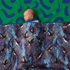 Kip And Co | Quilted Cot Bedspread | Deep Dive -Simple Play Stories Kip Co Deep Dive Quilted Cot Bedspread 3