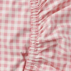 Kip And Co | Gingham Candy Organic Cotton Fitted Sheet