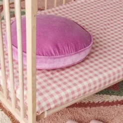 Kip And Co | Gingham Candy Organic Cotton Fitted Sheet -Simple Play Stories Kip Co Gingham Candy Fitted Sheet 6