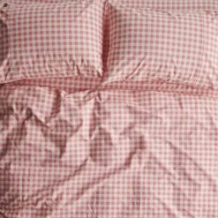 Kip And Co | Gingham Candy Organic Cotton Pillowcase(s) -Simple Play Stories Kip Co Gingham Candy Organic Cotton Pillow Cases 2