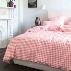 Kip And Co | Gingham Candy Organic Cotton Pillowcase(s) -Simple Play Stories Kip Co Gingham Candy Organic Cotton Pillow Cases 3