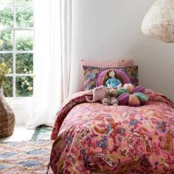 Kip And Co | Gingham Candy Organic Cotton Pillowcase(s) -Simple Play Stories Kip Co Gingham Candy Organic Cotton Pillow Cases 5