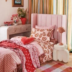 Kip And Co | Gingham Candy Organic Cotton Pillowcase(s) -Simple Play Stories Kip Co Gingham Candy Organic Cotton Pillow Cases 8