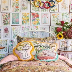 Kip And Co | May Gibbs | Fringed Cushion | Wattle Mumma LAST ONE! -Simple Play Stories Kip Co May Gibbs Bush Dance Fringe Cushions 905259af a601 489c 9829 c83f91dbd420