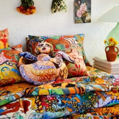 Kip & Co X Mirka | Ma Vie Organic Cotton Fitted Sheet -Simple Play Stories Kip Co Mirka Mora Ma Vie Fitted Sheet 3