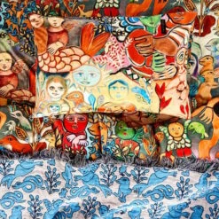 Kip & Co X Mirka | Ma Vie Organic Cotton Flat Sheet -Simple Play Stories Kip Co Mirka Mora Ma Vie Flat Sheet 3