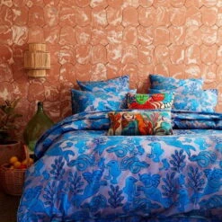 Kip & Co X Mirka | Mermaid Dreaming Euro Pillowcases 2P -Simple Play Stories Kip Co Mirka Mora Mermaid Dreaming Euro Upholstery Cushions 2