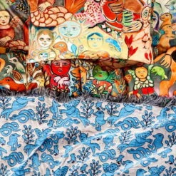 Kip & Co X Mirka | Mermaid Dreaming Tapestry Blanket -Simple Play Stories Kip Co Mirka Mora Mermaid Dreaming Tapestry Blanket 3