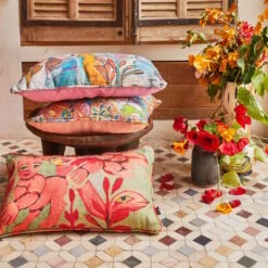 Kip & Co X Mirka | Pink Angel & Friends Upholstery Cushion -Simple Play Stories Kip Co Mirka Mora Pink Angels Friends Upholstery 4