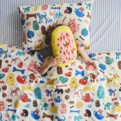 Kip And Co | Seaside Stripe Organic Cotton Fitted Sheet -Simple Play Stories Kip Co Seaside Stripe Fitted Sheet 3