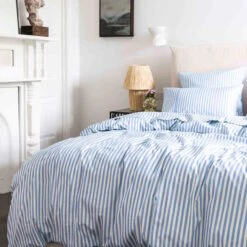 Kip And Co | Seaside Stripe Organic Cotton Quilt Cover -Simple Play Stories Kip Co Seaside Stripe Organic Cotton Pillow Cases 3 7f1a16af cccc 4bc6 923a 9e89eb36b68c