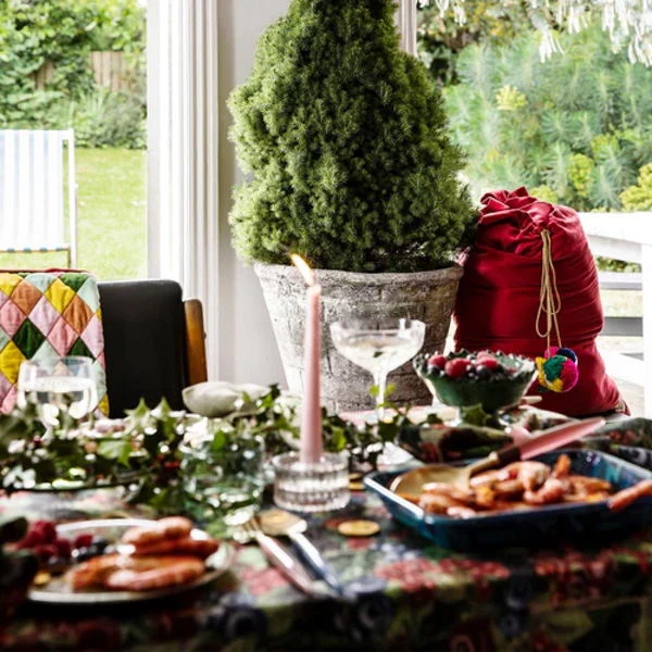 Kip And Co | Velvet Santa Sack | Desert Rose 2 Kip And Co | Velvet Santa Sack | Desert Rose - Image 2