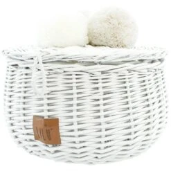 Lilu | Wicker Basket | Large | White