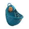 Lilu | Wicker Wall Basket | Turquoise