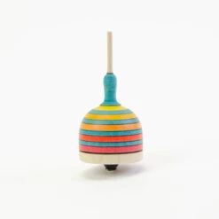 Mader | Fridolin Spinning Top (Level 3) -Simple Play Stories Mader Fridolin Spinning Top Turquoise Red