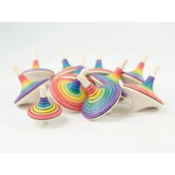 Mader | Large Rallye Spinning Top | Red To Purple (Level 1) -Simple Play Stories Mader Large Rallye Spinning Turn Top Rainbow 2