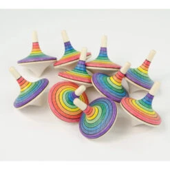 Mader | Large Rallye Spinning Top | Red To Purple (Level 1) -Simple Play Stories Mader Large Rallye Spinning Turn Top Rainbow
