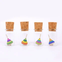 Mader | Miniature Spinning Top In Glass | Harlekin (Level 1)