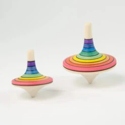 Mader | Large Rallye Spinning Top | Purple To Red (Level 1) -Simple Play Stories Mader Rallye Spinning Turn Top Rainbow Purple to Red Large Small