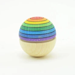 Mader | Roly Poly Wiggle Ball Rainbow | Top Red Bottom Purple