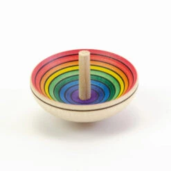 Mader | UFO Rainbow Spinning Top (Level 3) -Simple Play Stories Mader UFO Rainbow Spinning Top Outside Red Inside Purple