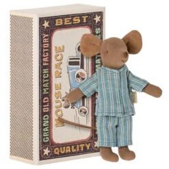 Maileg | Mouse Big Brother Brown In Matchbox
